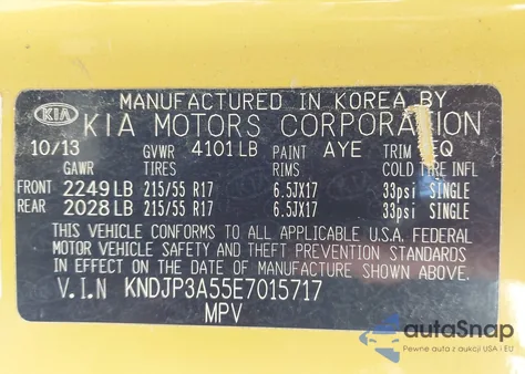 2014 Kia Soul + из США, поврежденный, VIN KNDJP3A55E7015717